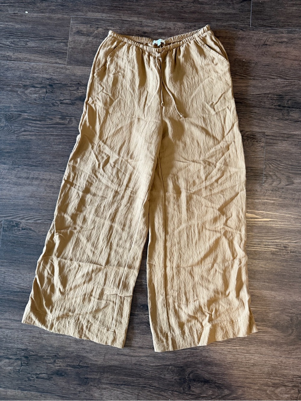 Z-Supply Wide Leg Linen-Blend Drawstring Pants